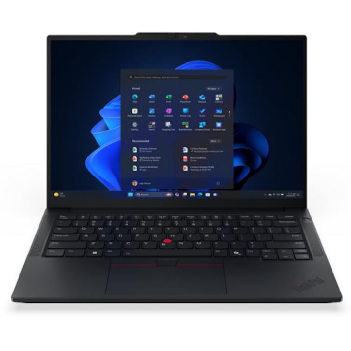 Laptop Lenovo ThinkPad E14 G7, 14" WUXGA, Intel® Core™ Ultra 5 225U pana la 4.8 GHz, 16 GB RAM DDR5 5600, 512 GB SSD, Intel Graphics, Windows 11 Pro, Black 512 GB