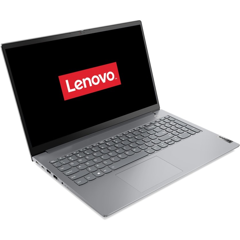 Laptop Lenovo ThinkBook 15 G2 ARE cu procesor AMD Ryzen 3 4300U pana la 3.70 GHz, 15.6", Full HD, 8GB, 256GB SSD, AMD Radeon Grahics, Free DOS, Mineral Grey