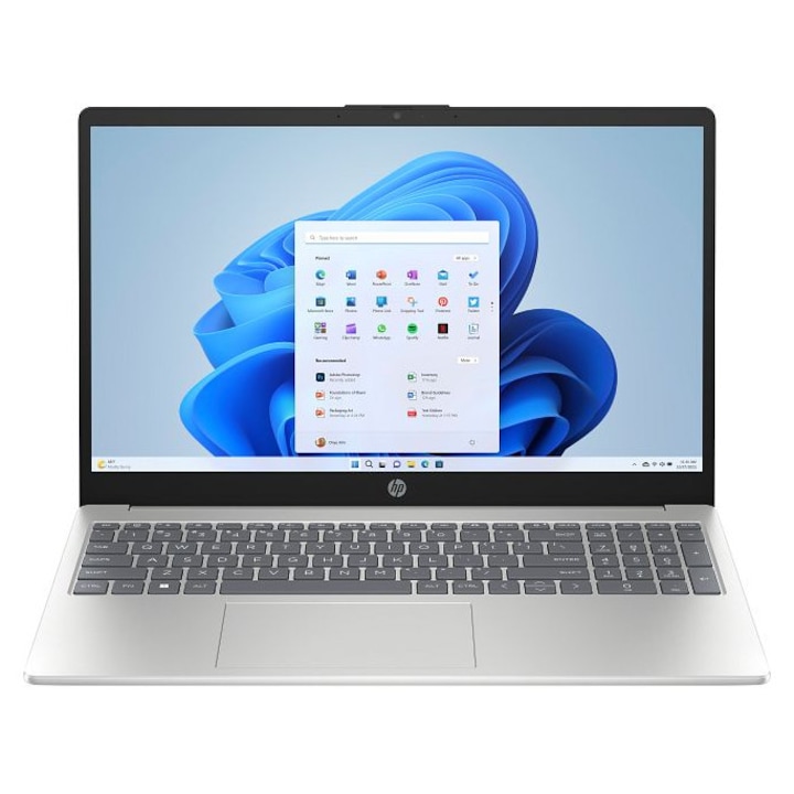 Laptop HP 15-fc0043ny C36A3EA, 15.6 inch 1920 x 1080, AMD Ryzen 3 5425U 4 C / 8 T, 2.7 GHz - 4.1 GHz, 2 MB 8 MB cache, 8 GB DDR4, 256 GB SSD, AMD Radeon Vega 6, Windows 11