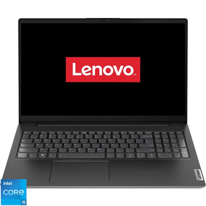 Laptop Lenovo V15 G4 IRU cu procesor Intel® Core™ i5-13420H pana la 4.6 GHz, 8 nuclee, 15.6", Full HD, IPS, 32GB DDR4, 256GB SSD, Intel® UHD Graphics, No OS, Business Black