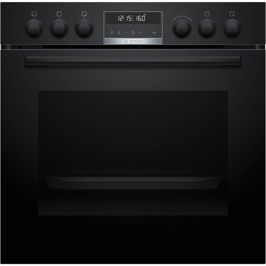 Set Aragaz Incorporabil Bosch HND675LS62, Electric, Negru, 60cm, 30 Programe Gatit, Plita Inductie 4 Zone