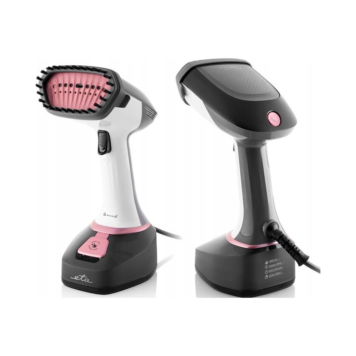 Fier de calcat cu abur ETA Stephany, ceramica, 1400W, alb-gri, 380ml