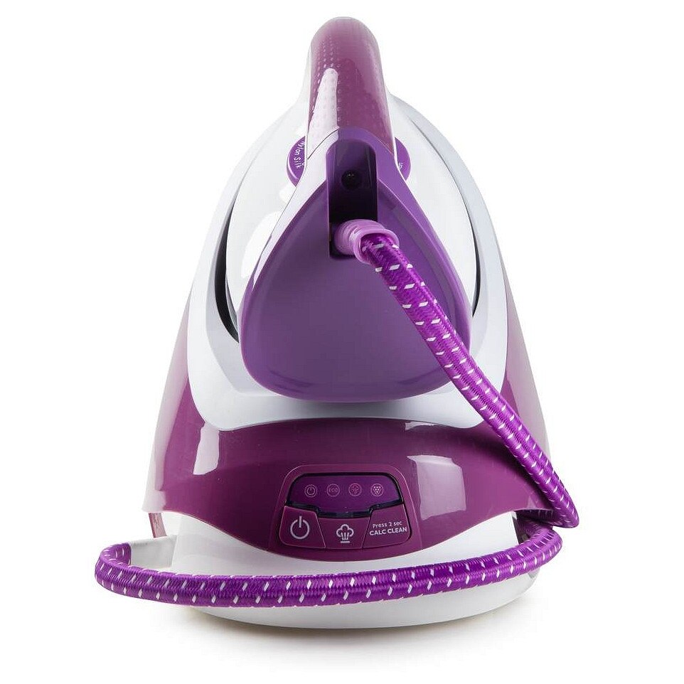 Statie de calcat cu abur DOMO DO7115S, pompa 6,5 bar, abur 330 g/impuls, 2400 W, talpa ceramica, mov/alb, 1,8 l