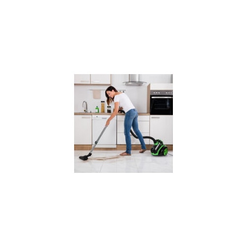 Aspirator fara sac, 899W, 3L, putere de aspiratie mare, verde, 33x25x29cm