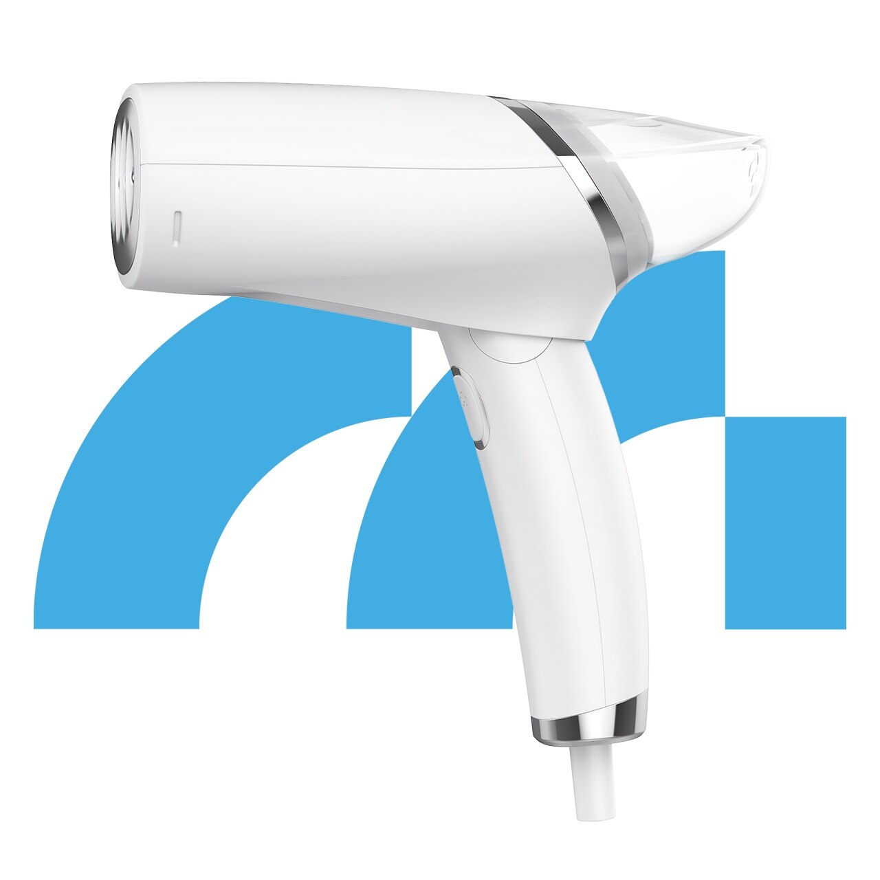 Fier de calcat cu aburi turistic Maltec HDS1000W, putere 1000W, rezervor 110 ml, alb, 1 buc