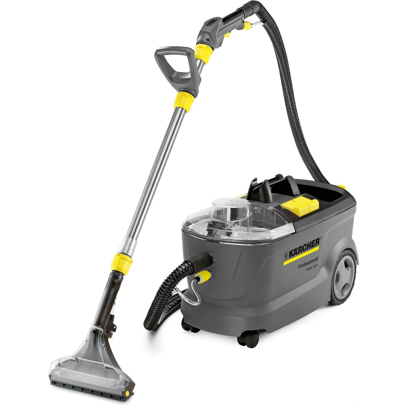 Aspirator injectie-extractie KARCHER Puzzi 10/1 2-in-1, rezervor apa murdara 8.7 L, suprafata maxima 81 m²/h, Gri