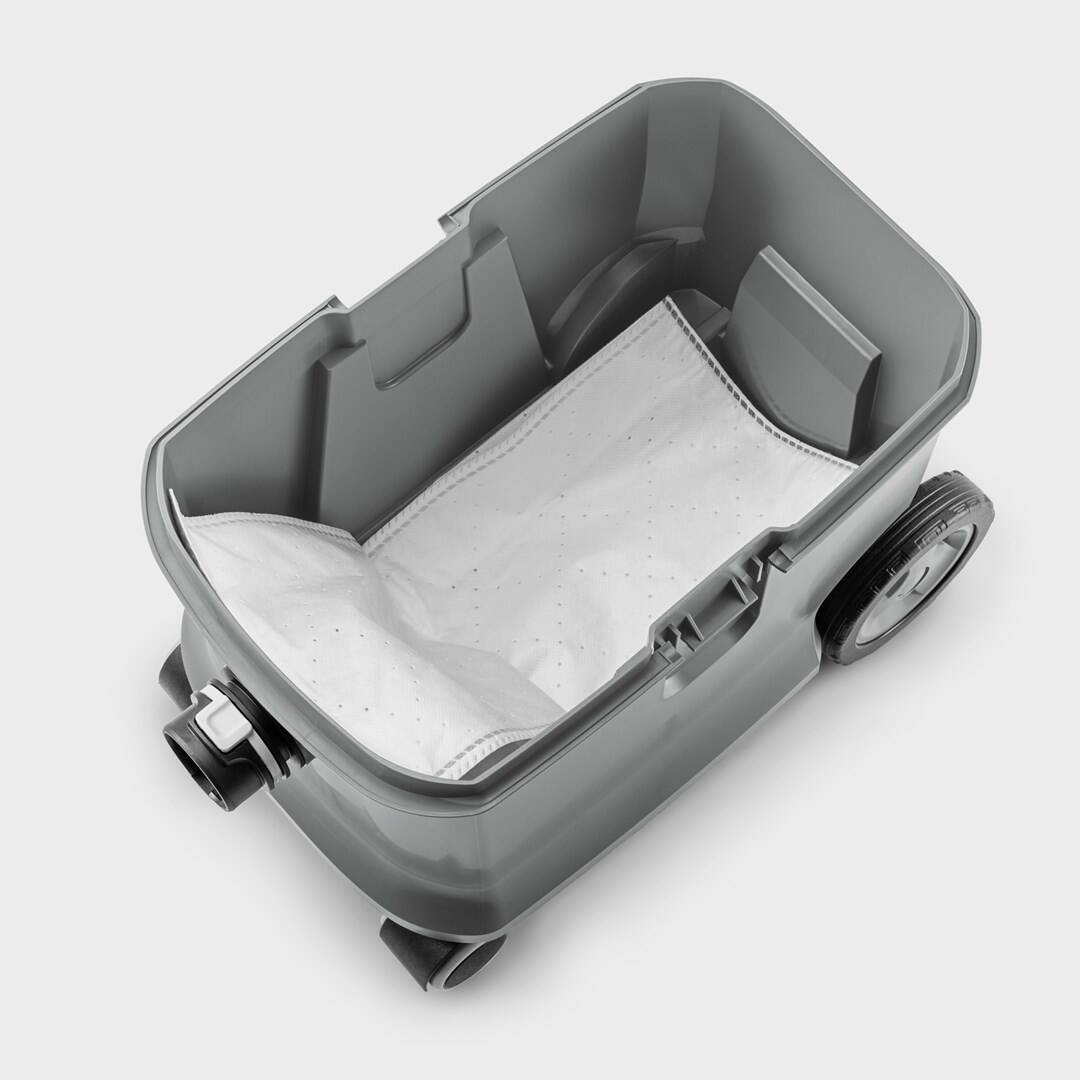 Aspirator cu sac Karcher T 15/1 HEPA 15l, 585W, gri