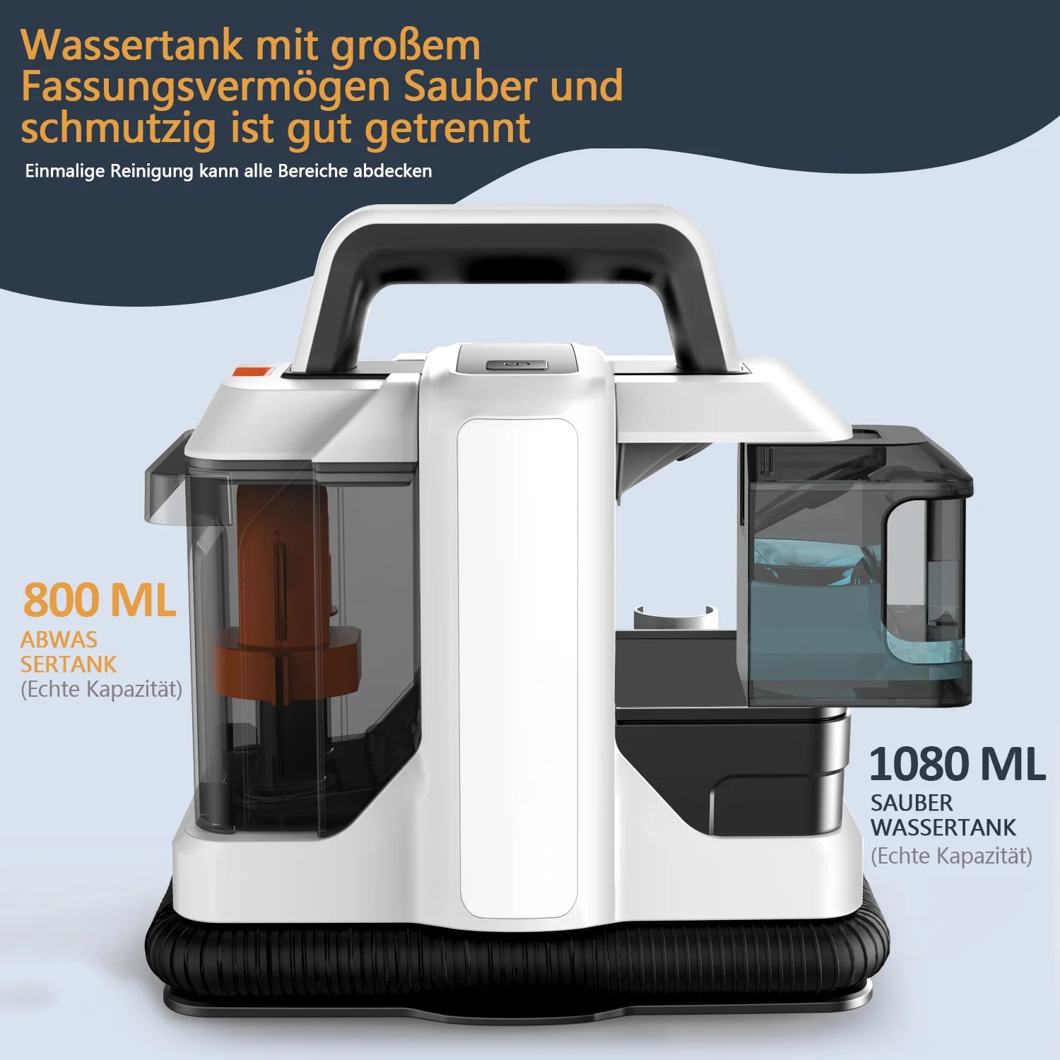 Aspirator portabil pentru covoare, putere de aspiratie 15KPa, design compact, 37x27x38cm