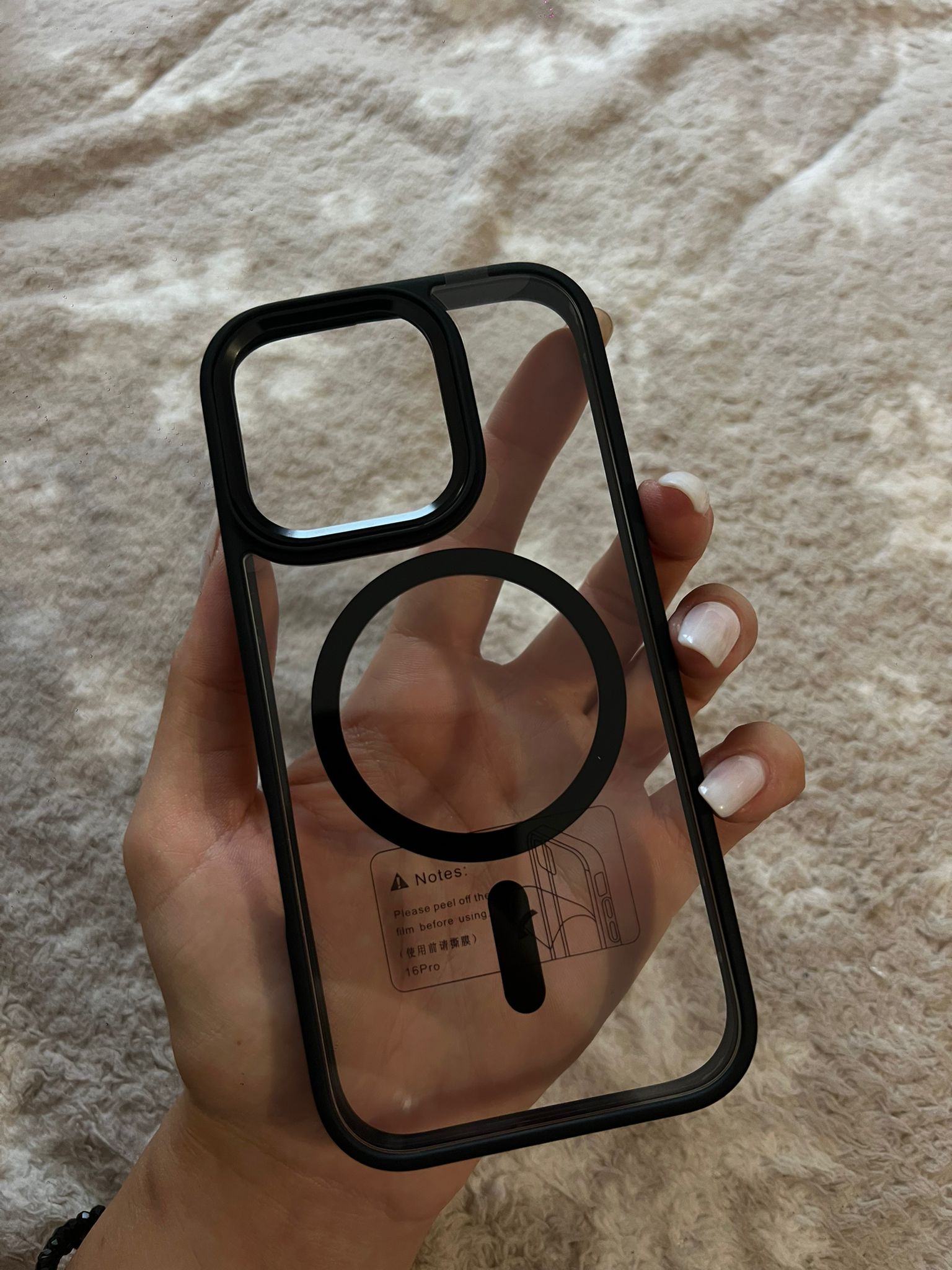 Husa de protectie, pentru Apple iPhone 16 Pro, incarcare MagSafe, protectie si aspect premium, model Honor, negru