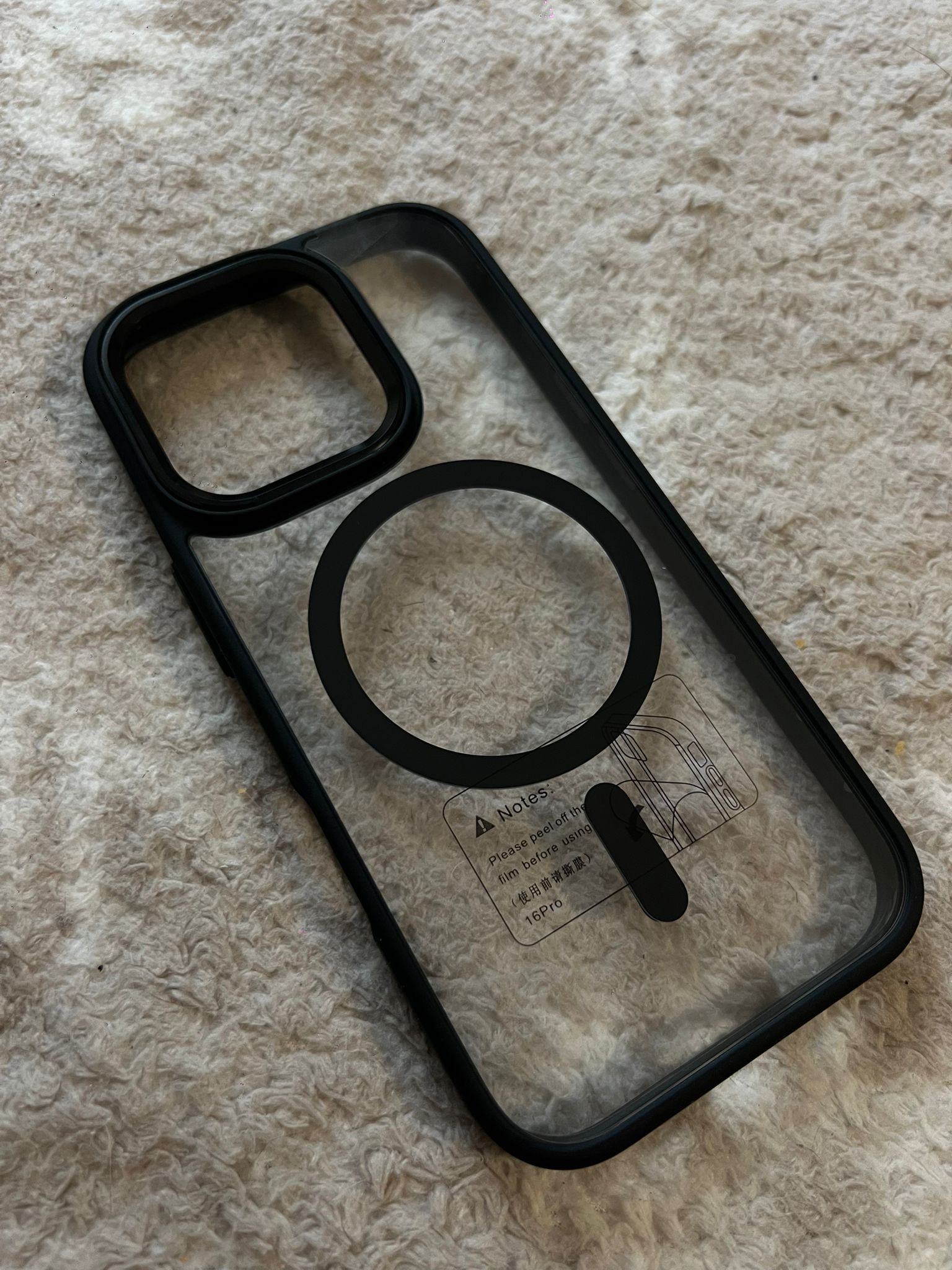Husa de protectie, pentru Apple iPhone 16 Pro, incarcare MagSafe, protectie si aspect premium, model Honor, negru