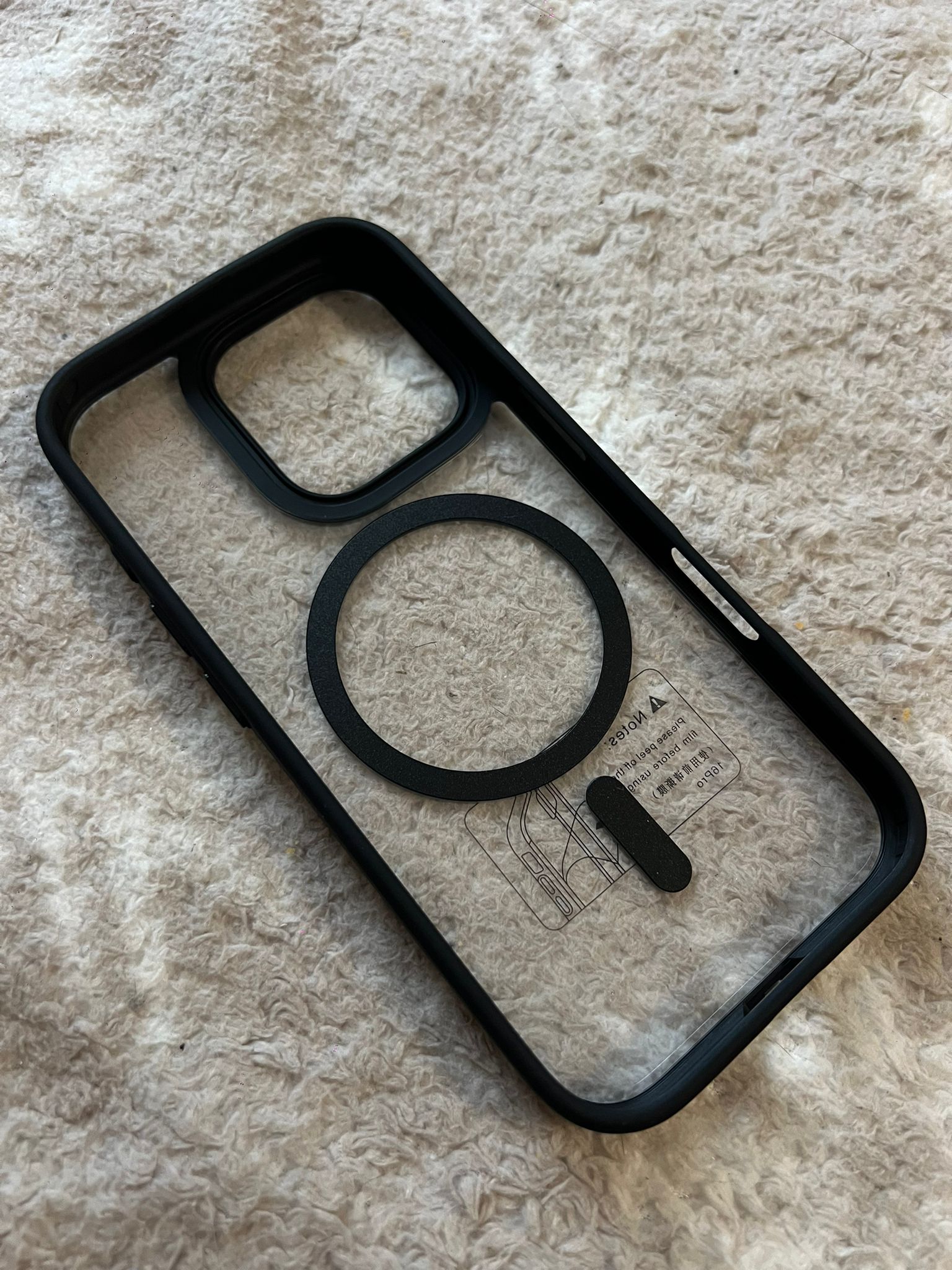 Husa de protectie, pentru Apple iPhone 16 Pro, incarcare MagSafe, protectie si aspect premium, model Honor, negru