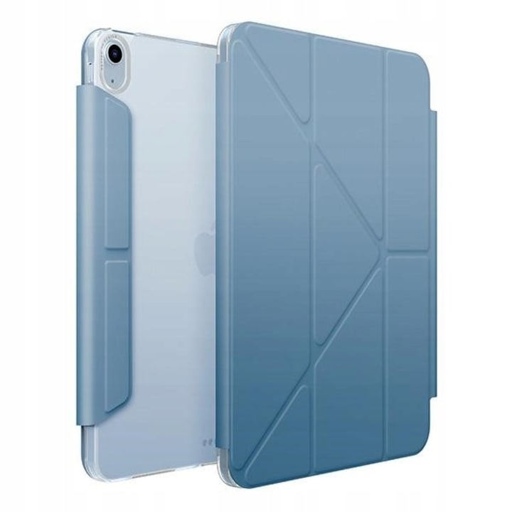Etui pentru iPad Air 11" 2024, UNIQ Camden Click, Y-fold, suport Apple Pencil, albastru