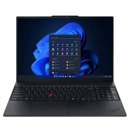 Laptop ThinkPad E16 G3, 16" WUXGA, Intel® Core™ 7 255H pana la 5.1 GHz, 16 GB RAM DDR5 5600, 512 GB SSD, Intel Arc Graphics, Free Dos, Black 512 GB