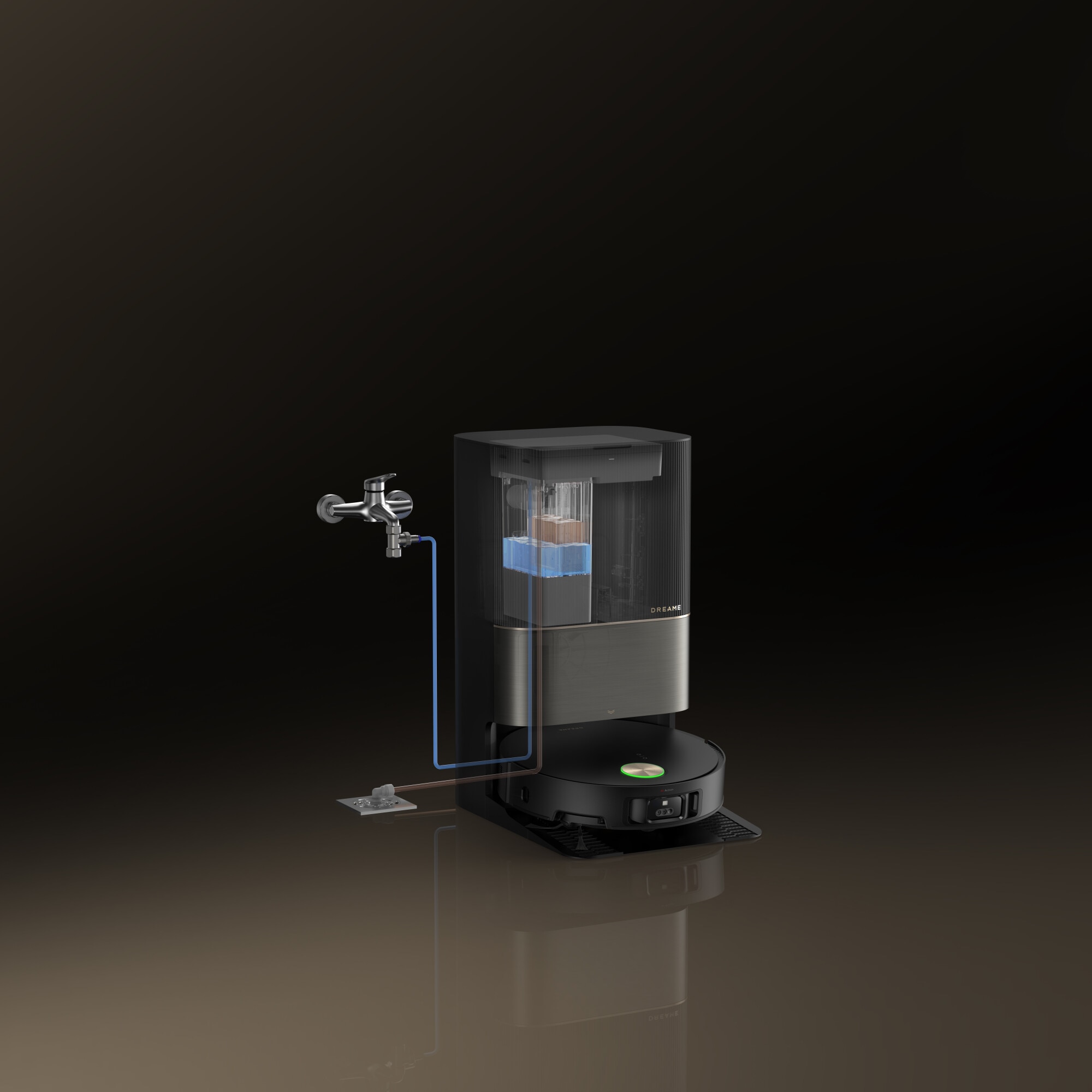RESIGILAT: Robot de aspirare cu mop Dreame X50 Ultra RLX85CE-6-BK, detectare AI a obstacolelor și navigare la 360°, comanda vocala, depasire obstacol de 6CM, aspirare 20000Pa, perie dubla anti-incurcare, baterie 6400mAh, negru