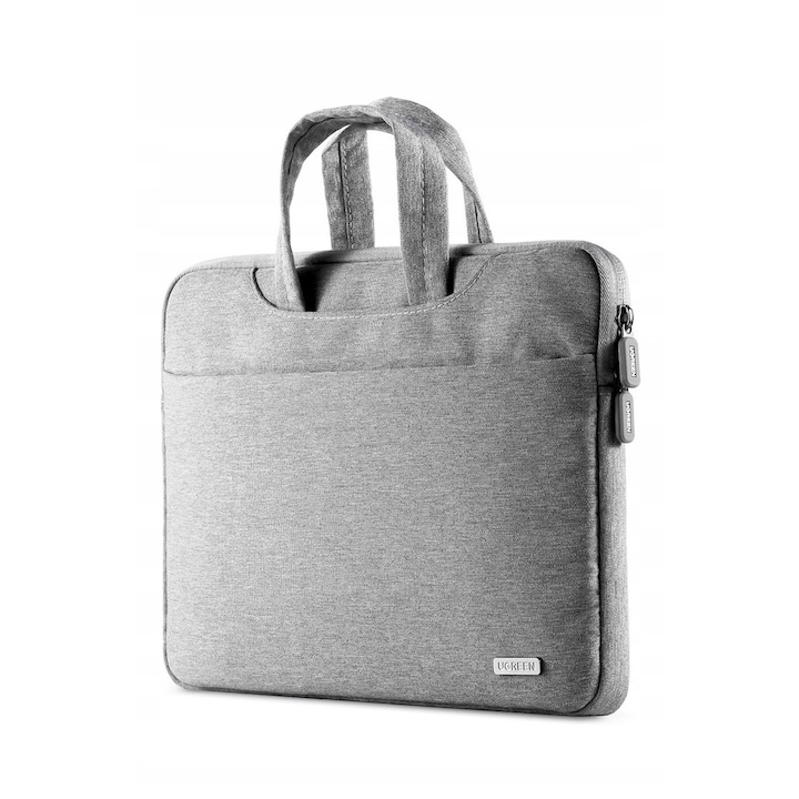 Geanta laptop UGREEN LP437 gri 25x34.5x6cm, protectie 3 straturi, compartimente multiple