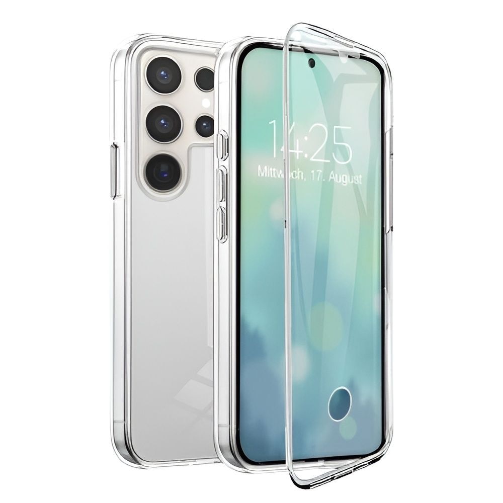 Husa 360 grade (Fata + Spate) pentru Samsung S22 Ultra Transparent