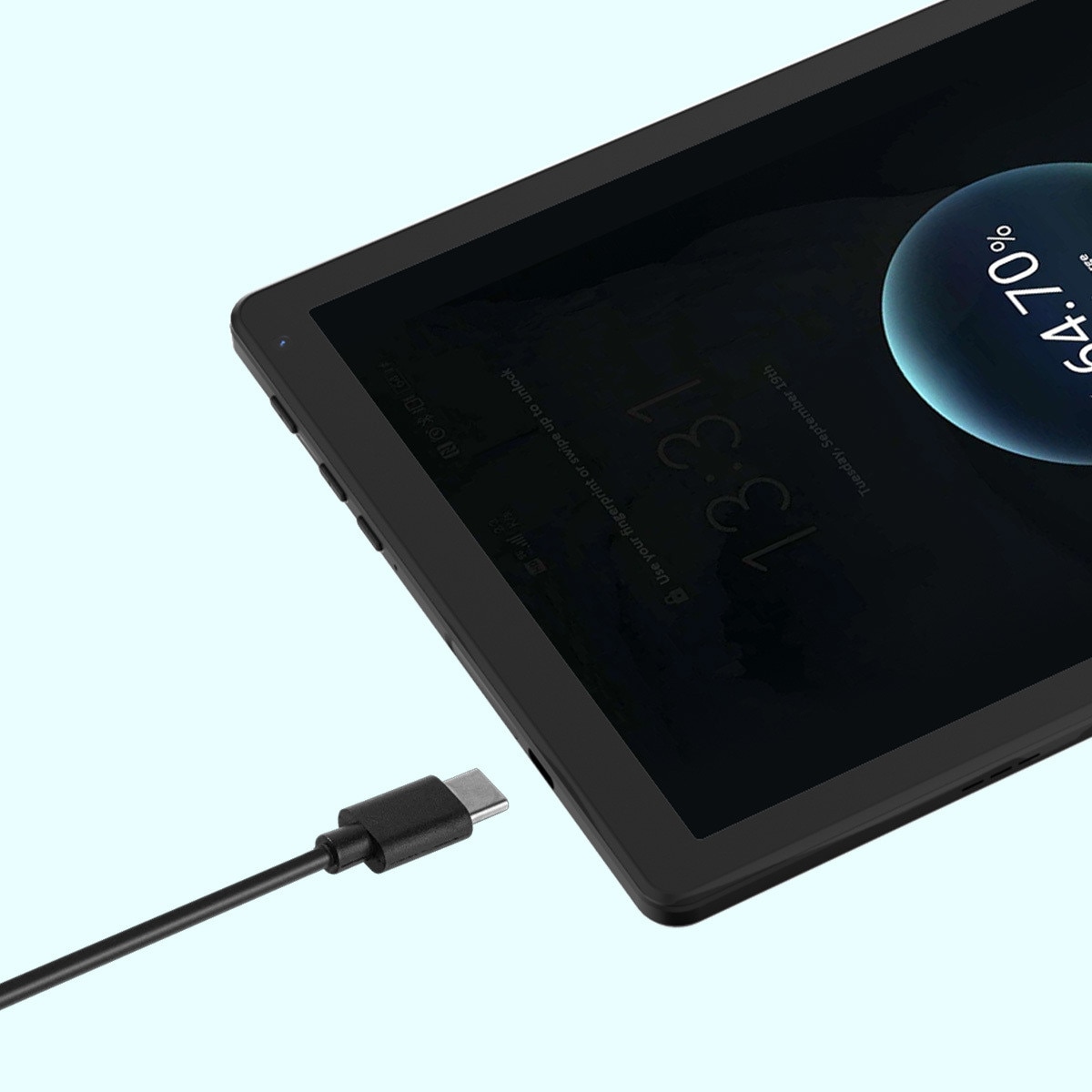 Tableta AEEZO 10 inch, 20GB RAM, 64GB ROM, camera 5MP si 8MP, neagra