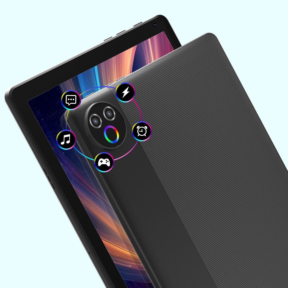 Tableta AEEZO 10 inch, 20GB RAM, 64GB ROM, camera 5MP si 8MP, neagra