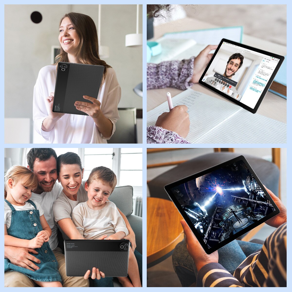 Tableta AEEZO 10 inch, 20GB RAM, 64GB ROM, camera 5MP si 8MP, neagra