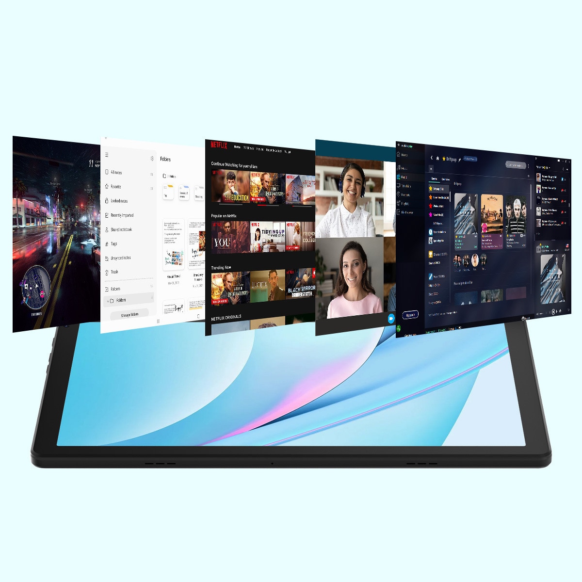 Tableta AEEZO 10 inch, 20GB RAM, 64GB ROM, camera 5MP si 8MP, neagra
