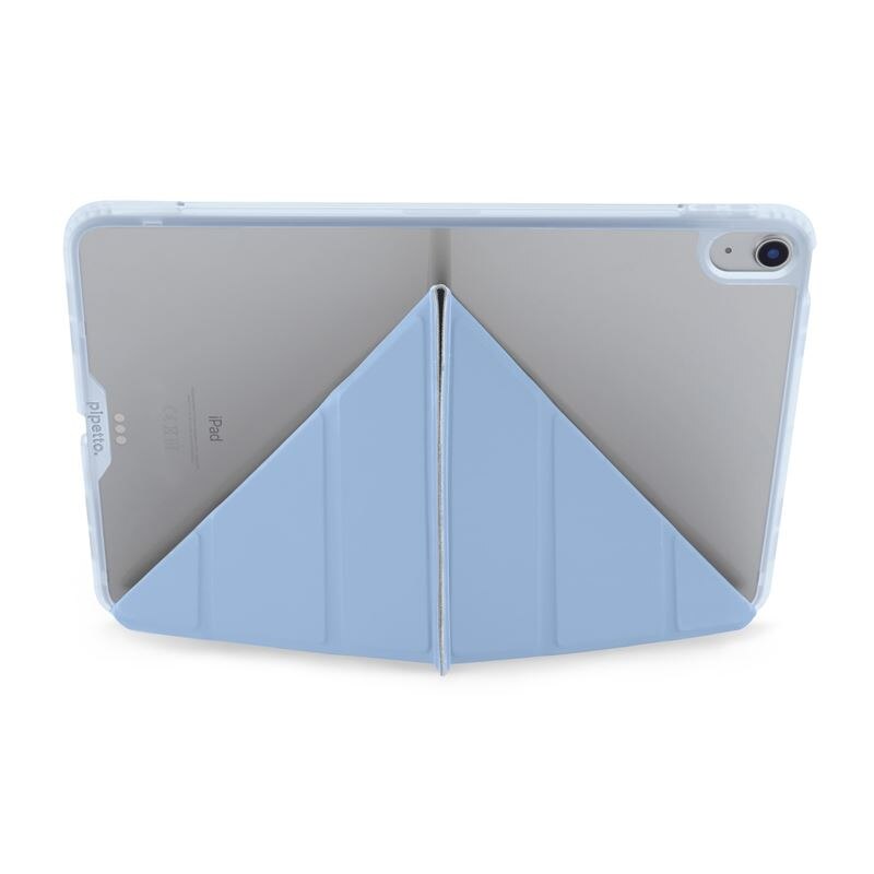 Husa Pipetto Origami No1 compatibila cu iPad Air 4 2020 / 5 2022 / 6 2024 Light Blue