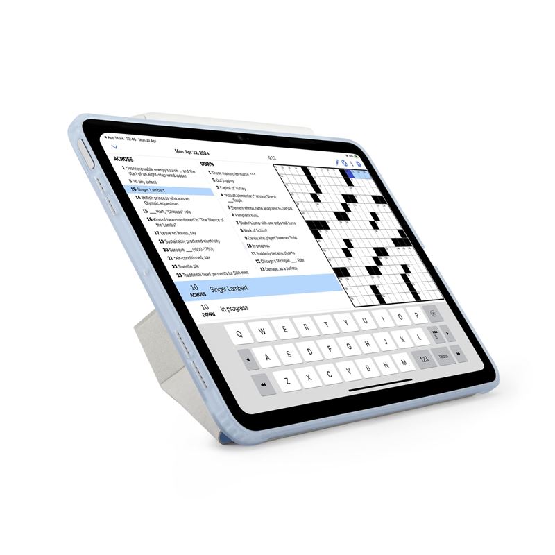 Husa Pipetto Origami No1 compatibila cu iPad Air 4 2020 / 5 2022 / 6 2024 Light Blue