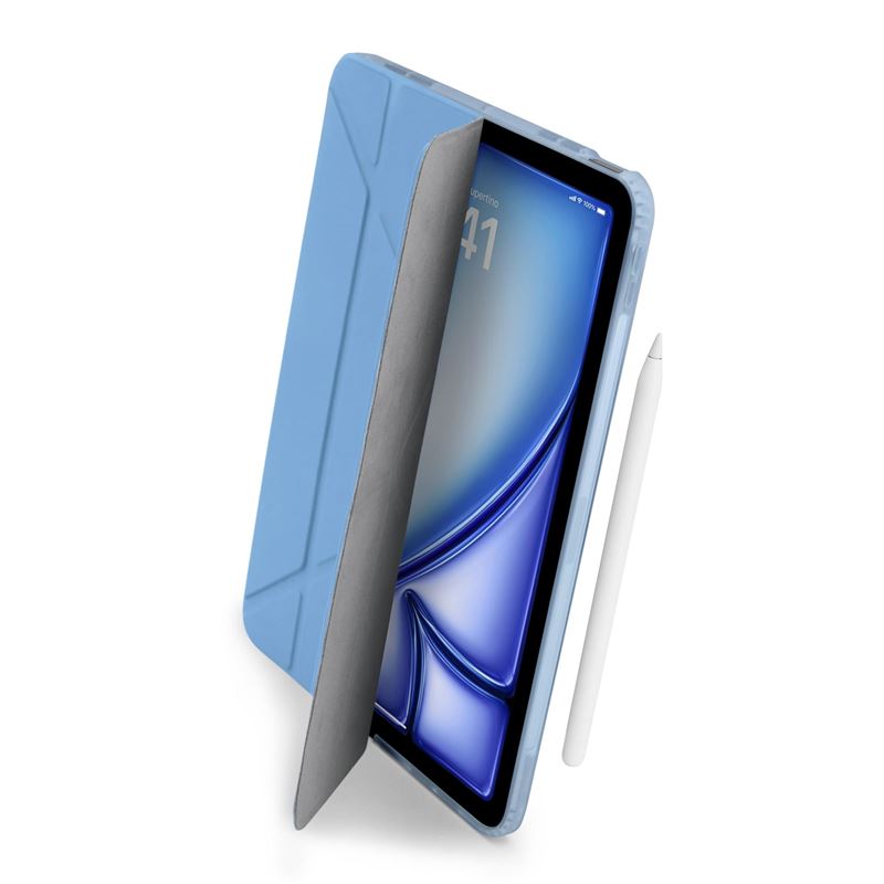 Husa Pipetto Origami No1 compatibila cu iPad Air 4 2020 / 5 2022 / 6 2024 Light Blue