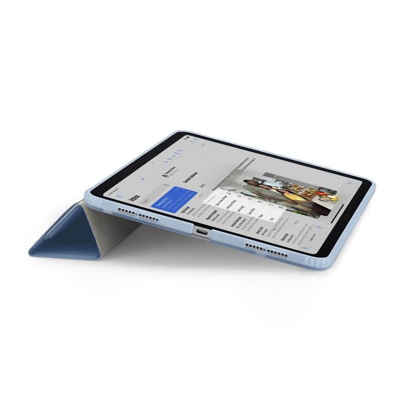 Husa Pipetto Origami No1 compatibila cu iPad Air 4 2020 / 5 2022 / 6 2024 Light Blue