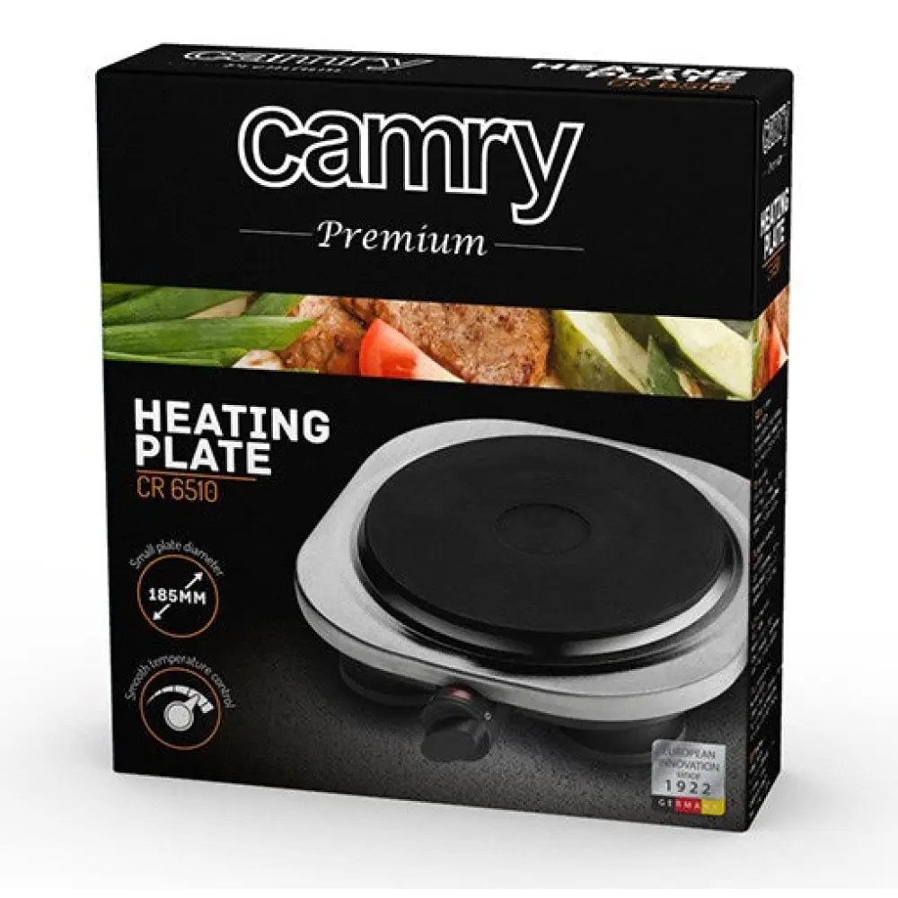 Aragaz electric portabil Camry CR 6510 negru inox 24x24cm 1500W