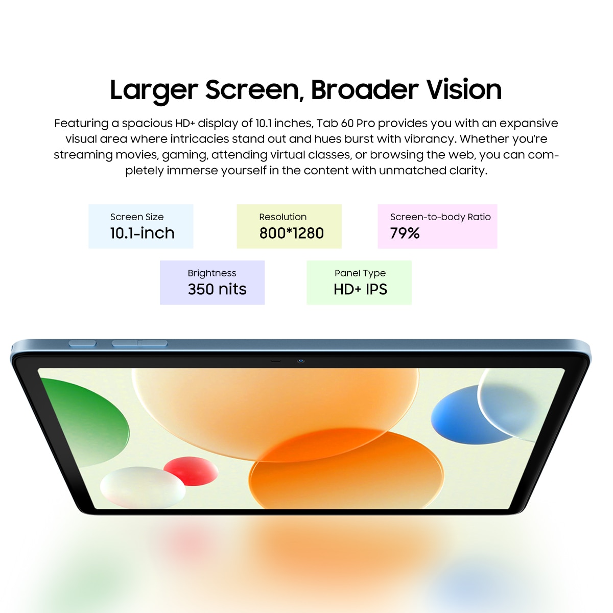 Pachet promo: Tableta Blackview Tab 60 Pro, 10.1 inch, Android 15, 2.4G+5G, WiFi 6, 24GB Ram(8GB + 16GB extensibili), 128GB ROM, Expandabil 1TB, 5100mAhSuport pentru pozitionarea GPS, Albastru + Tastatura Bluetooth, Blackview, ABS, Wireless, telefon, tableta, PC, Portabila, Windows, Mac, Android, iOS, Baterie Reincarcabila, Negru