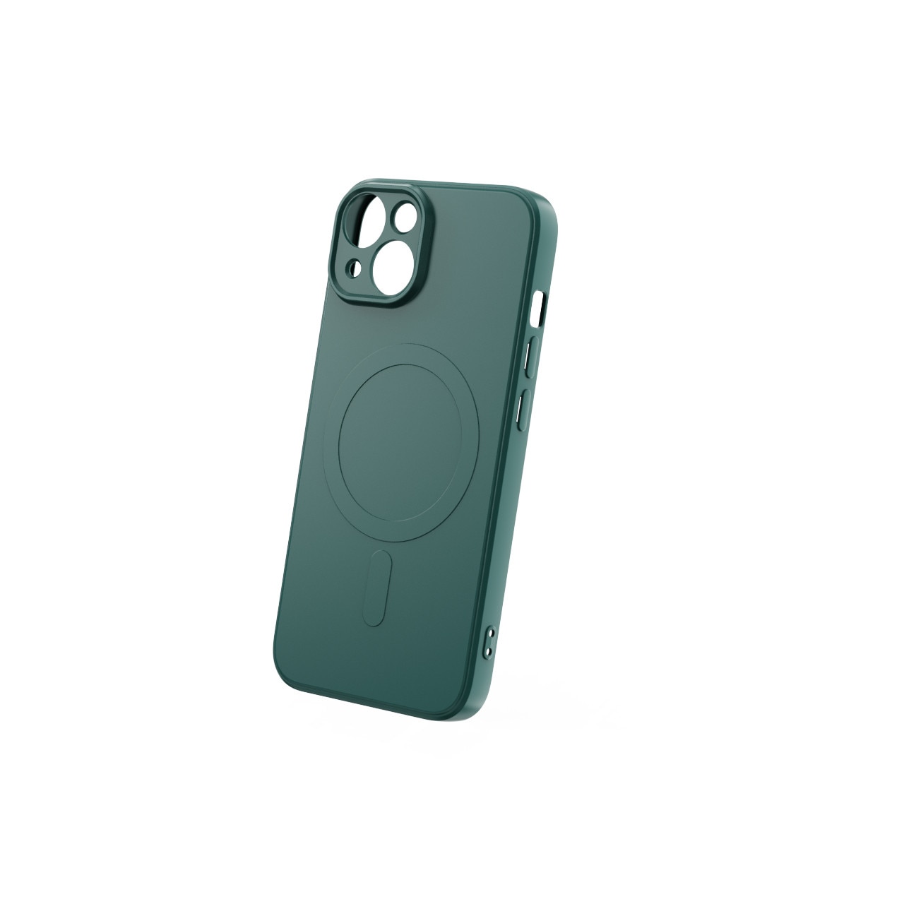 Husa telefon, Simple Color Mag, pentru iPhone 13 Pro 6,1", verde inchis, protectie cu magneti