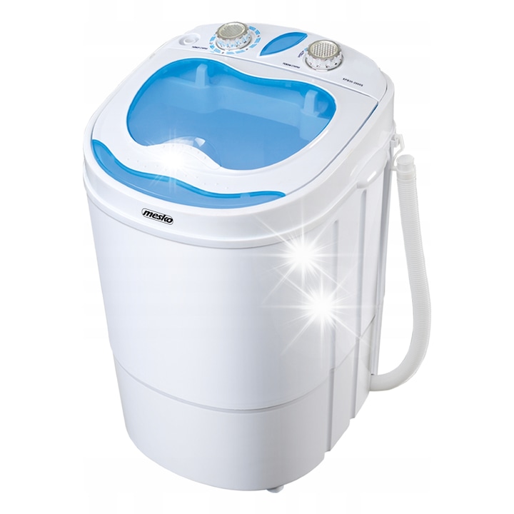 Masina de spalat rufe portabila ADLER MS8053, capacitate 3kg, 580W, dimensiuni 360x370x530cm, program normal si delicat