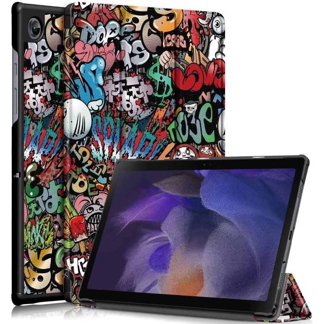 Husa pentru Samsung Galaxy Tab S10Lite/S10Fe/S10/S9/S9FE, Slim, Smart Cover, Trifold, 11", model Graffity, Sigloo