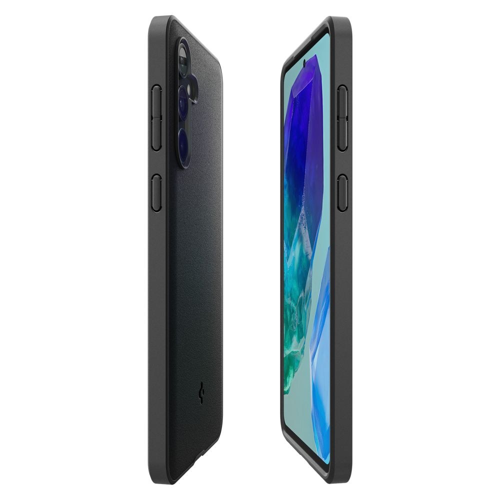 Carcasa Spigen Essential SandBlast compatibila cu Samsung Galaxy M55 5G Matte Black