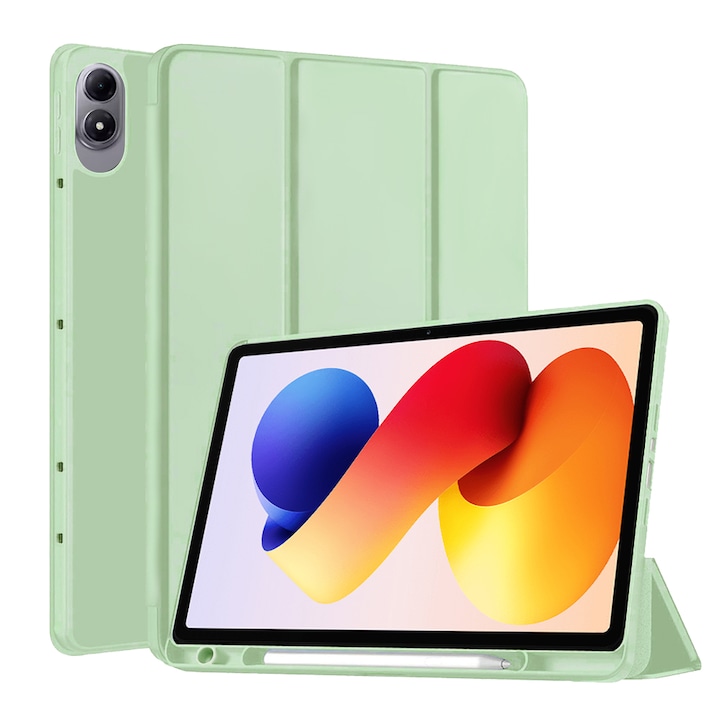 Husa tableta Flex Trifold (with Pencil Holder) Xiaomi Redmi Pad 2 Pro Matcha Green Verde Deschis