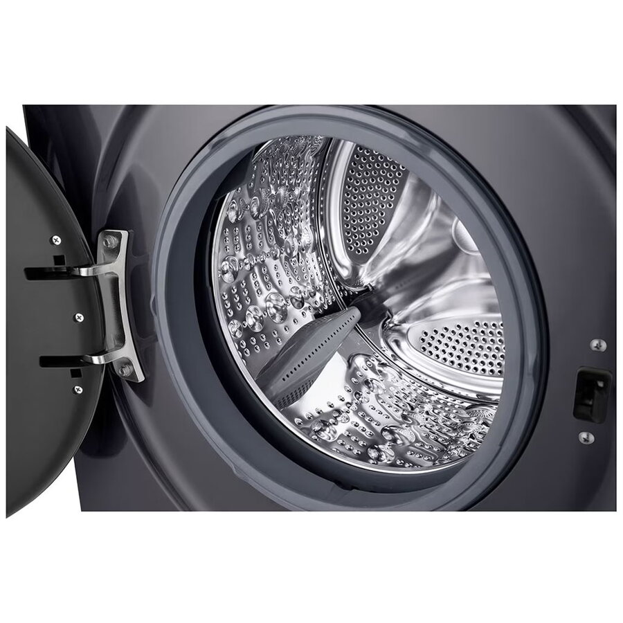 Masina de spalat rufe LG F4X1009NMB, clasa A, Incarcare frontala, Capacitate de spalare 9 kg, Adancime 55 cm, 1400 RPM, Negru