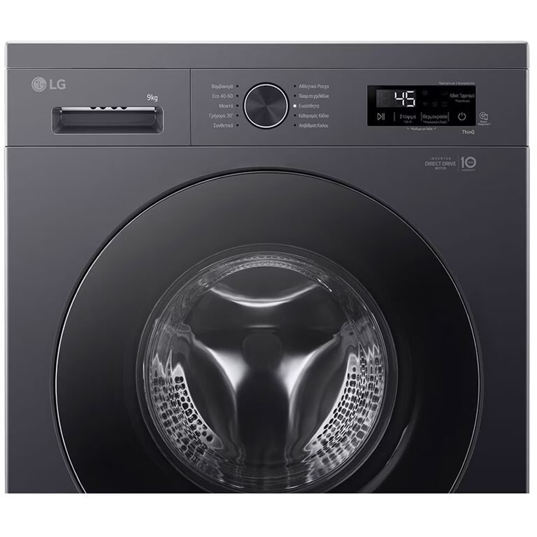 Masina de spalat rufe LG F4X1009NMB, clasa A, Incarcare frontala, Capacitate de spalare 9 kg, Adancime 55 cm, 1400 RPM, Negru