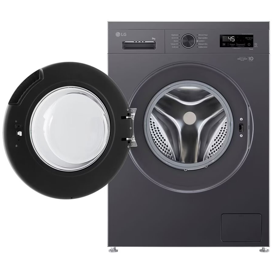 Masina de spalat rufe LG F4X1009NMB, clasa A, Incarcare frontala, Capacitate de spalare 9 kg, Adancime 55 cm, 1400 RPM, Negru