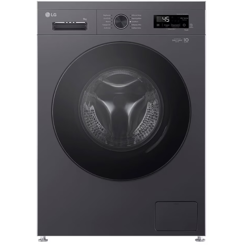 Masina de spalat rufe LG F4X1009NMB, clasa A, Incarcare frontala, Capacitate de spalare 9 kg, Adancime 55 cm, 1400 RPM, Negru