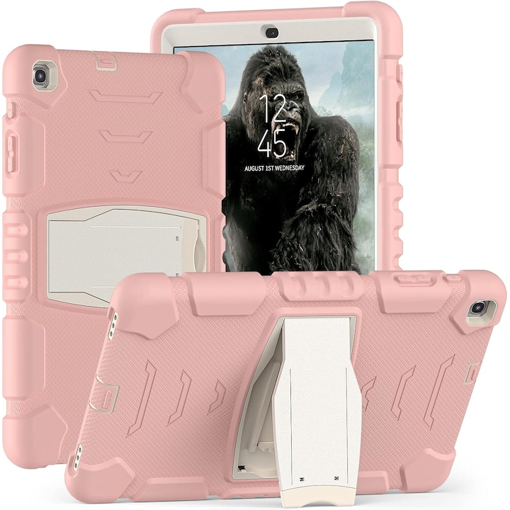 Husa tableta, roz, pentru Samsung Galaxy Tab A7 10.4", cu suport