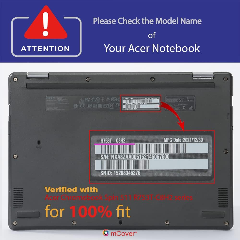 Husa mCover Acer Chromebook Spin 511 11.6 inch Negru