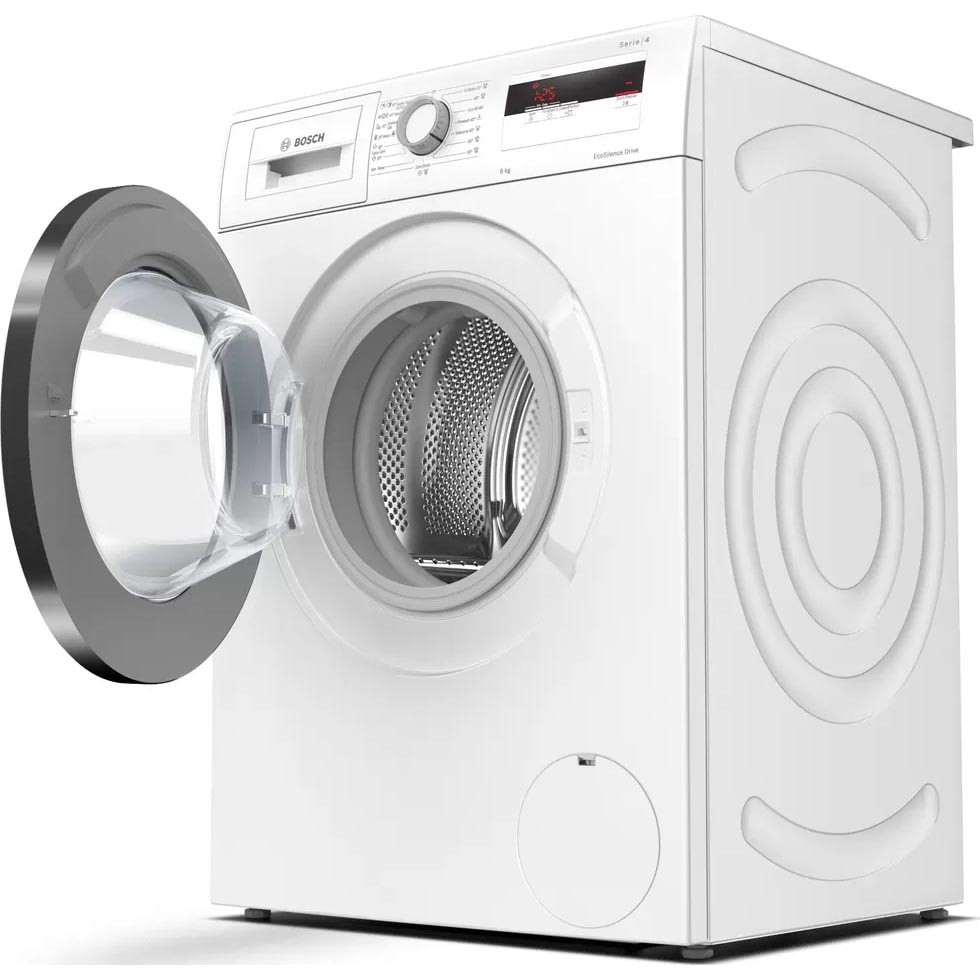 Masina de spalat rufe Bosch WAN24063BY, 8 kg, 1200 RPM, Clasa C, EcoSilence Drive, Functie reincarcare, Alb