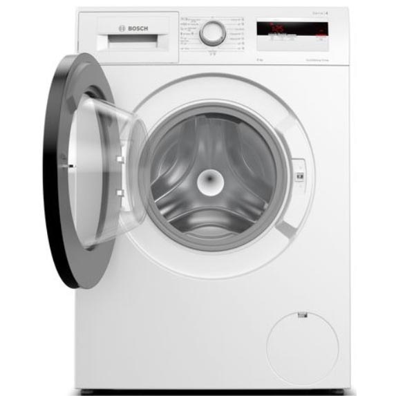 Masina de spalat rufe Bosch WAN24063BY, 8 kg, 1200 RPM, Clasa C, EcoSilence Drive, Functie reincarcare, Alb