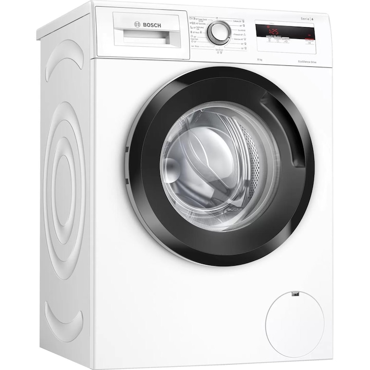 Masina de spalat rufe Bosch WAN24063BY, 8 kg, 1200 RPM, Clasa C, EcoSilence Drive, Functie reincarcare, Alb