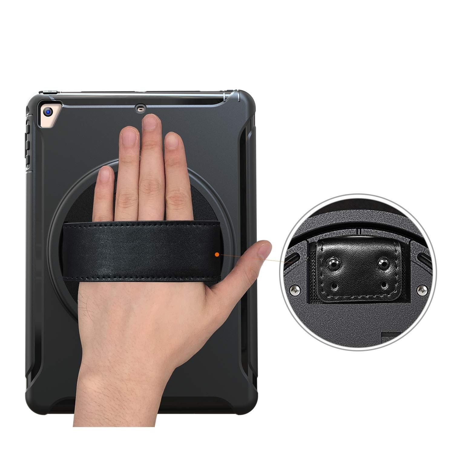 Husa tableta pentru iPad Air 2/Air/Pro 9.7", 3 straturi, neagra