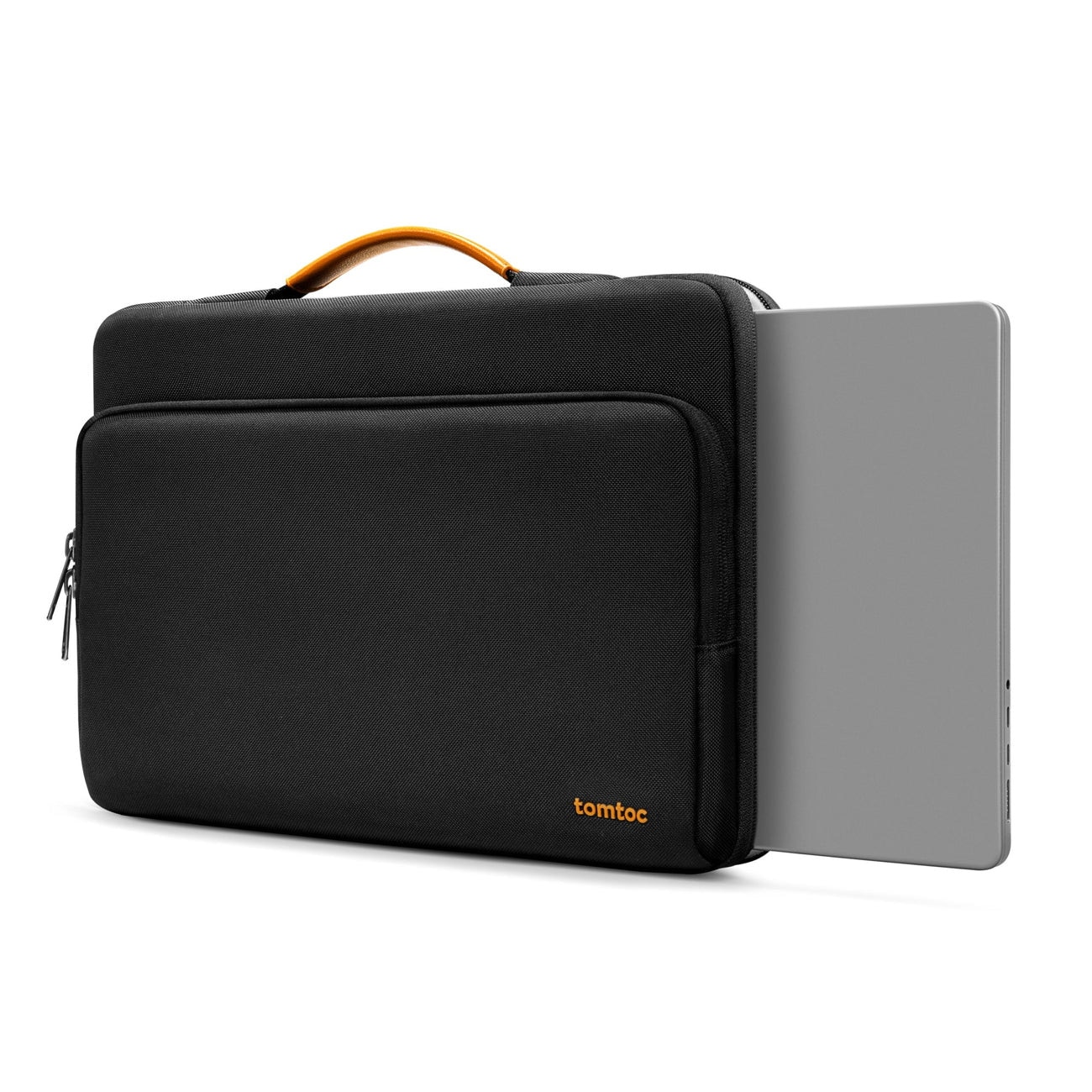 Geanta TomToc Defender A14 pentru MacBook Pro 14 (M1-M5), iPad Pro, Surface Laptop, ThinkPad X1, CornerArmor, protectie militara 360, interior plusat, fermoare YKK, material eco rezistent la apa, design slim