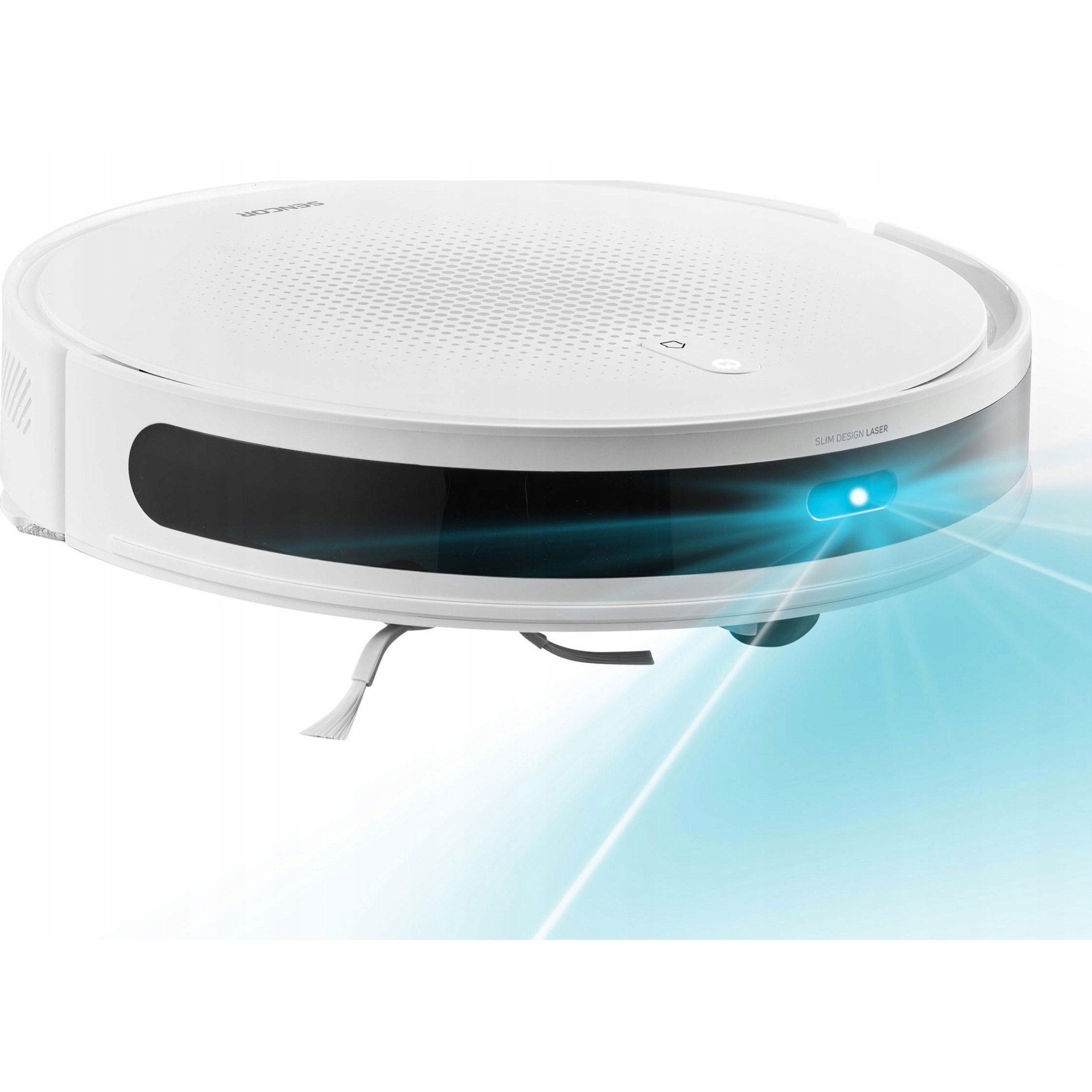 Aspirator robot Sencor SRV 7450WH, putere 5000Pa, navigare LiDAR, alb, 33x33x8,3cm