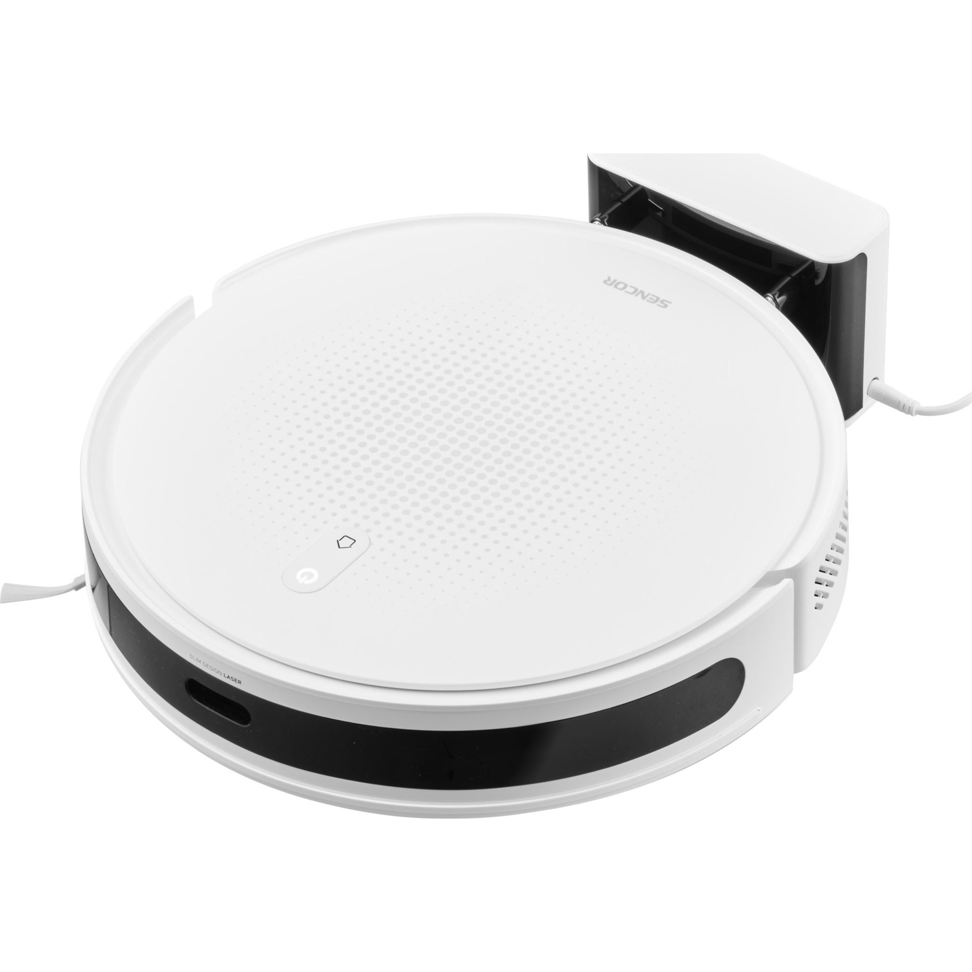 Aspirator robot Sencor SRV 7450WH, putere 5000Pa, navigare LiDAR, alb, 33x33x8,3cm