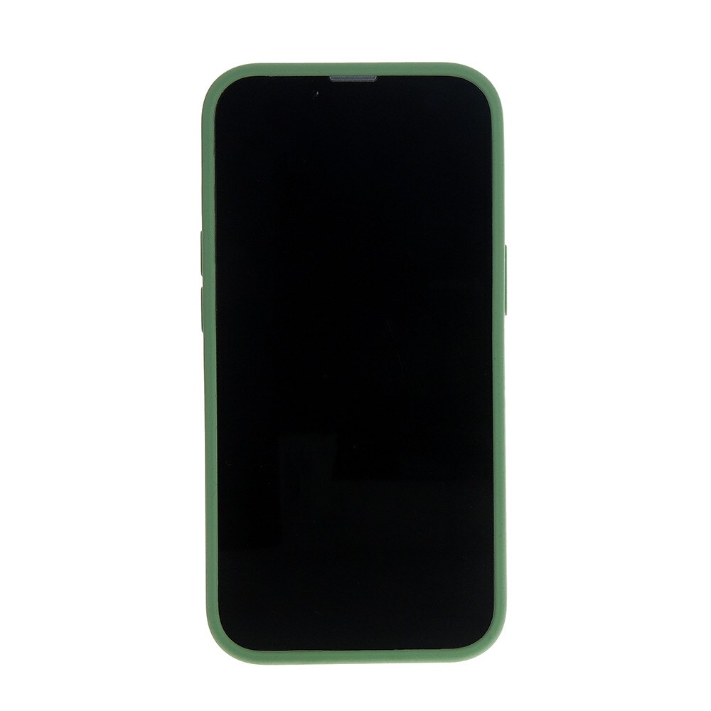 Husa telefon, pentru iPhone 15 Pro, silicon solid, verde deschis, 6,1"