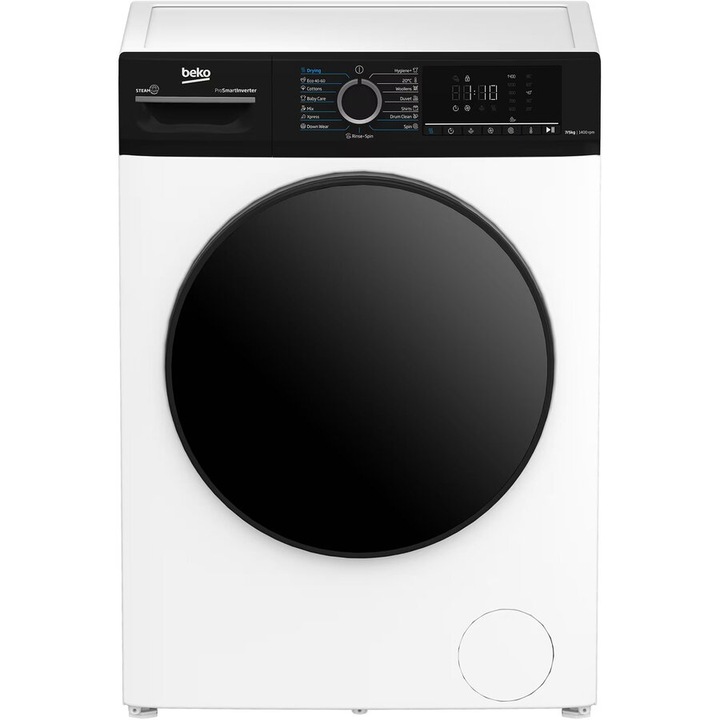 Masina de spălat cu uscător Beko, frontala, 7 kg spălare, 5 kg uscare, alb